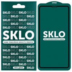 Защитное стекло для Apple iPhone 12 mini (5.4") SKLO 5D (full glue) (Черный)