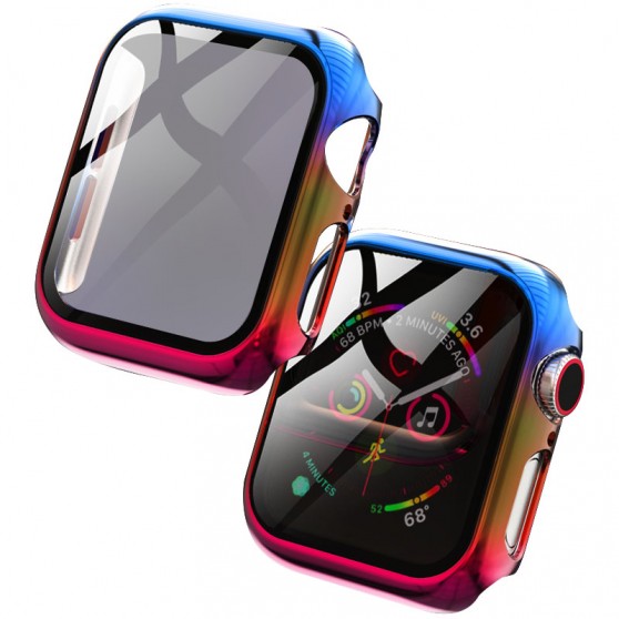PC+Glass чохол для Apple Watch 42mm - Rainbow