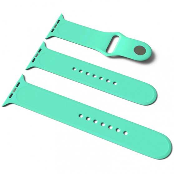 Силіконовий ремінець для Apple Watch Sport Band 42/44 (S / M & M / L) 3pcs (Зелений / Spearmint)