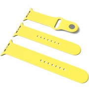 Силіконовий ремінець для Apple Watch Sport Band 42/44 (S/M & M/L) 3pcs (Жовтий / Yellow)