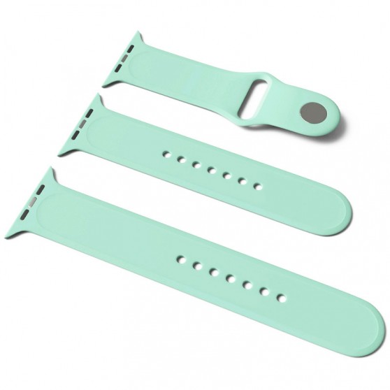 Силіконовий ремінець для Apple Watch Sport Band 38/40 (S/M & M/L) 3pcs (Бірюзовий / Beryl)