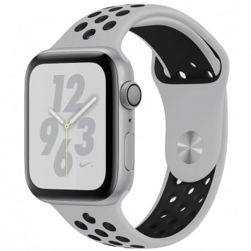 Силіконовий ремінець для Apple watch 42mm / 44mm Sport Nike+ (Gray / Black)