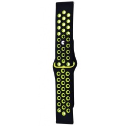 Силиконовый ремешок для Apple watch 38mm / 40mm Sport Nike+ (black/green)