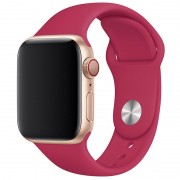 Силіконовий ремінець для Apple watch 38mm / 40mm (Малиновий / Pomegranate)