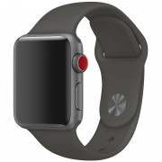 Силіконовий ремінець для Apple watch 38mm / 40mm (Сірий / Dark Gray)