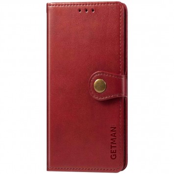Кожаный чехол книжка GETMAN Gallant (PU) для Xiaomi Mi 10T / Mi 10T Pro, Красный
