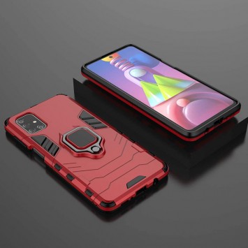 Ударостійкий чохол для Samsung Galaxy M51 Transformer Ring for Magnet (Червоний / Dante Red) - Чохли для Samsung Galaxy M51 - зображення 2 