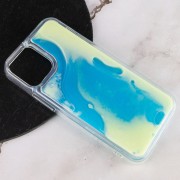 Неоновий чохол для Apple iPhone 12 mini (5.4") Neon Sand glow in the dark (Блакитний)
