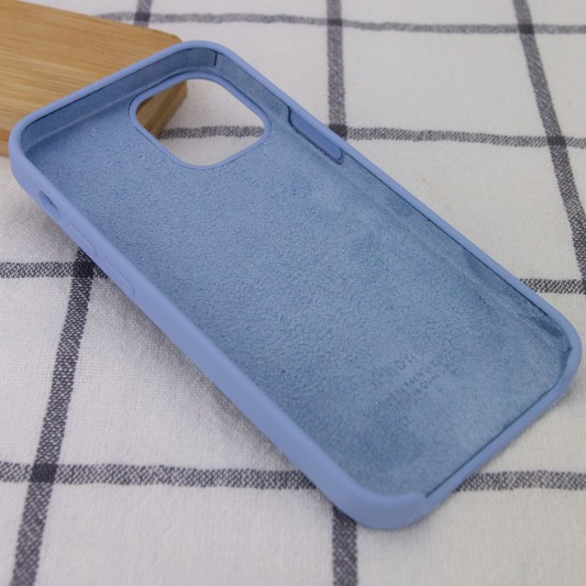 Чохол Silicone Case (AA) для Apple iPhone 12 mini (5.4") (Блакитний / Lilac Blue) - зображення 2 
