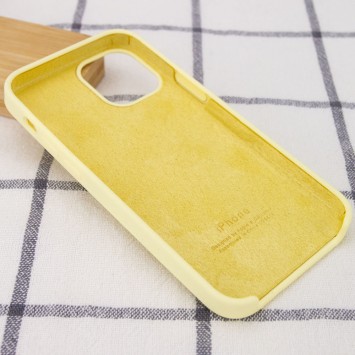 Чохол Silicone Case (AA) для Apple iPhone 12 mini (5.4") (Жовтий / Mellow Yellow) - Чохли для iPhone 12 mini - зображення 2 