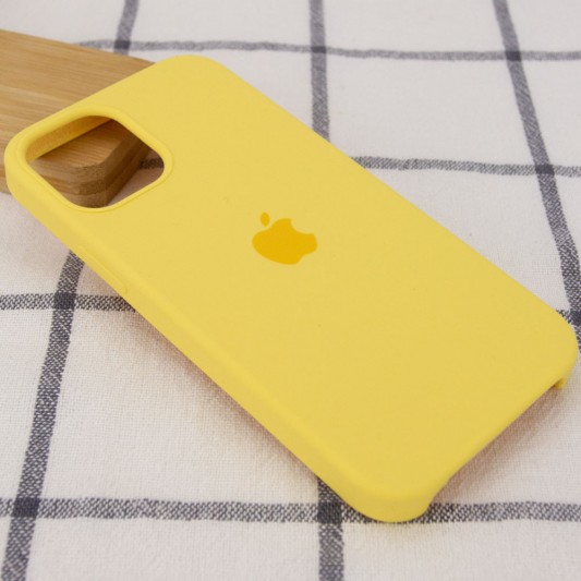 Чохол Silicone Case (AA) для Apple iPhone 12 mini (5.4") (Жовтий / Pollen) - зображення 1 