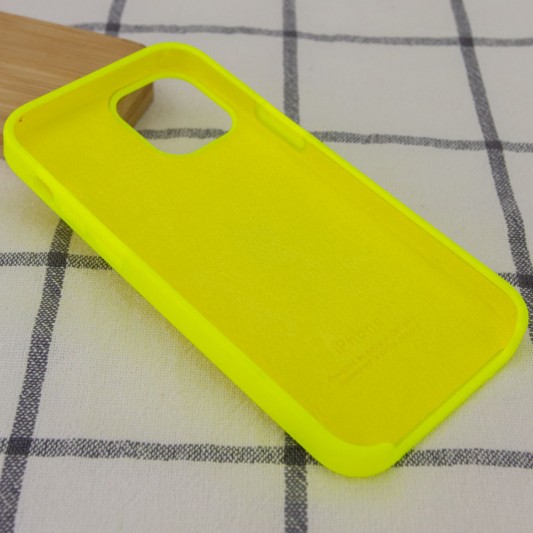 Чохол Silicone Case (AA) для Apple iPhone 12 mini (5.4") (Жовтий / Acid Yellow) - зображення 2 