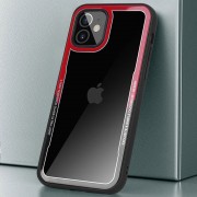 TPU + PC чохол для Apple iPhone 12 mini (5.4") G-Case Shock Crystal (Чорний / Червоний)