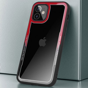 TPU + PC чохол для Apple iPhone 12 mini (5.4") G-Case Shock Crystal (Чорний / Червоний) - Чохли для iPhone 12 mini - зображення 1 