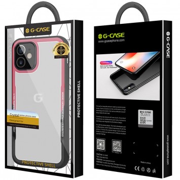 TPU + PC чохол для Apple iPhone 12 mini (5.4") G-Case Shock Crystal (Чорний / Червоний) - Чохли для iPhone 12 mini - зображення 2 