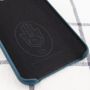 Шкіряний чохол для Apple iPhone 12 mini (5.4") AHIMSA PU Leather Case Logo (A) (Зелений)