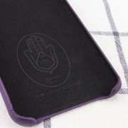 Шкіряний чохол для Apple iPhone 12 mini (5.4") AHIMSA PU Leather Case Logo (A) (Фіолетовий)