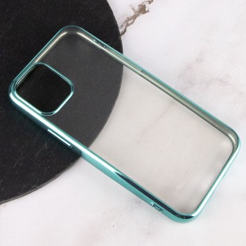 Прозорий силіконовий чохол для Apple iPhone 12 mini (5.4") з глянсовою окантовкою (Зелений) - Чохли для iPhone 12 mini - зображення 1 