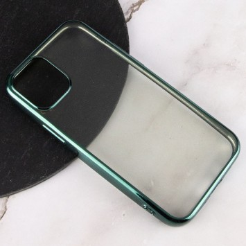 Прозорий силіконовий чохол для Apple iPhone 12 mini (5.4") з глянсовою окантовкою (Темно-зелений) - Чохли для iPhone 12 mini - зображення 1 