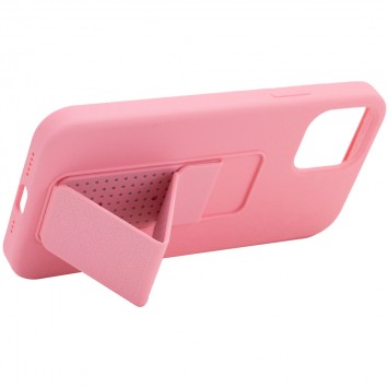 Чохол Silicone Case Hand Holder для Apple iPhone 12 mini (5.4") (Рожевий / Pink) - Чохли для iPhone 12 mini - зображення 3 