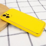 Шкіряний чохол Xshield для Apple iPhone 12 mini (5.4") (Жовтий / Yellow)