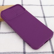Чохол Camshield Square TPU зі шторкою для камери для Apple iPhone 12 mini (5.4") (Фіолетовий)