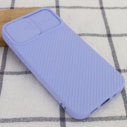 Чохол Camshield Square TPU зі шторкою для камери для Apple iPhone 12 mini (5.4") (Блакитний)