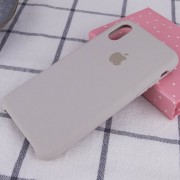 Чохол Silicone Case (AA) Для Apple iPhone X / XS (Сірий / Stone)