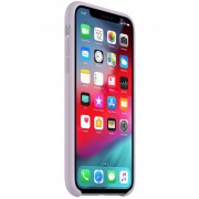 Чохол Silicone Case (AA) Для Apple iPhone X / XS (Сірий / Lavender)