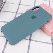 Чохол Silicone Case (AA) Для Apple iPhone X / XS (Зелений / Pine green)