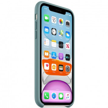 Чохол Silicone case (AAA) для Apple iPhone 11 Pro Max (Зелений / Cactus) - Чохли для iPhone 11 Pro Max - зображення 2 