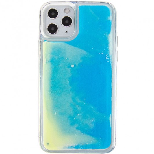 Неоновий чохол Neon Sand glow in the dark для Apple iPhone 11 Pro (Блакитний) - зображення 1 