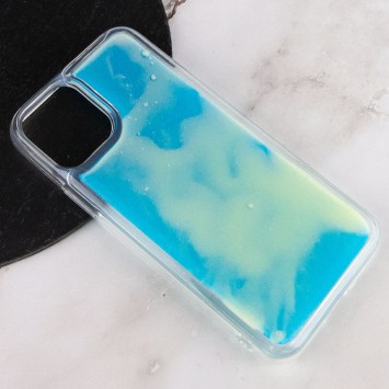 Неоновий чохол Neon Sand glow in the dark для Apple iPhone 11 Pro (Блакитний) - зображення 3 