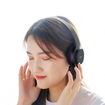 Навушники Hoco W24 (Чорно - фіолетовий) - Провідні навушники - зображення 5 
