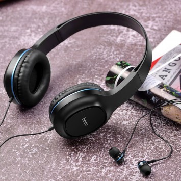 Навушники Hoco W24 (Чорно - синій) - Провідні навушники - зображення 2 