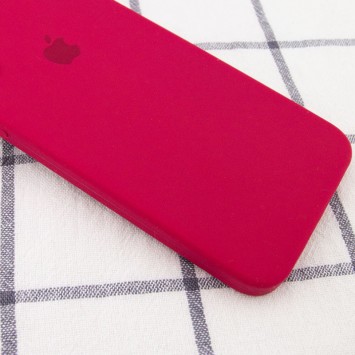 Чохол Silicone Case Square Full Camera Protective (AA) Для Apple iPhone XR (Червоний / Rose Red) - Чохли для iPhone XR - зображення 2 
