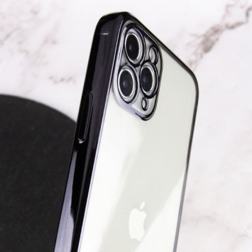 Прозорий силіконовий чохол з глянцевою окантовкою Full Camera Для Apple iPhone 11 Pro (чорний) - Чохли для iPhone 11 Pro - зображення 2 