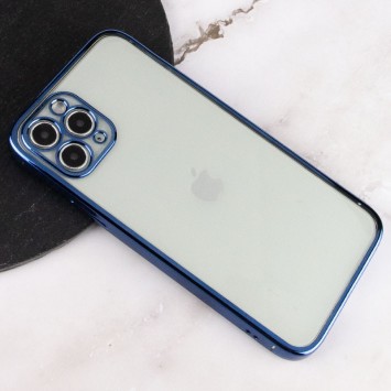 Прозорий силіконовий чохол з глянцевою окантовкою Full Camera Для Apple iPhone 11 Pro (Синій) - Чохли для iPhone 11 Pro - зображення 1 