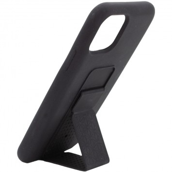 Чохол Silicone Case Hand Holder для Apple iPhone 11 (Чорний / Black )  - Чохли для iPhone 11 - зображення 1 