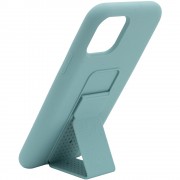 Чохол Silicone Case Hand Holder для Apple iPhone 11 Pro (Бірюзовий / Ice Blue)