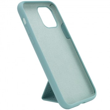 Чохол Silicone Case Hand Holder для Apple iPhone 11 Pro (Бірюзовий / Ice Blue) - Чохли для iPhone 11 Pro - зображення 2 