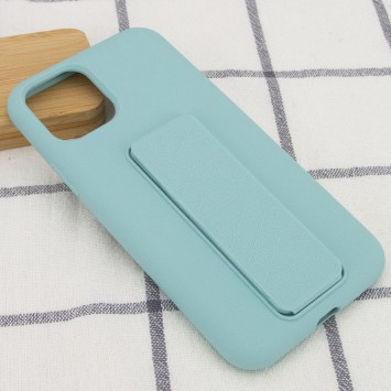 Чохол Silicone Case Hand Holder для Apple iPhone 11 Pro (Бірюзовий / Ice Blue) - Чохли для iPhone 11 Pro - зображення 4 