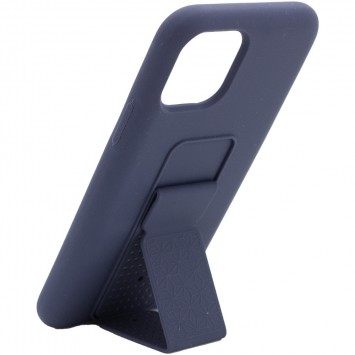 Чохол Silicone Case Hand Holder для Apple iPhone 11 Pro (Темно-синій / Midnight blue) - Чохли для iPhone 11 Pro - зображення 1 