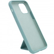 Чохол Silicone Case Hand Holder для Apple iPhone 11 Pro Max (Бірюзовий / Ice Blue )