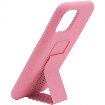 Чохол Silicone Case Hand Holder для Apple iPhone 11 Pro Max (рожевий / Pink )  - Чохли для iPhone 11 Pro Max - зображення 1 