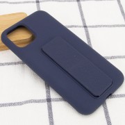Чохол Silicone Case Hand Holder для Apple iPhone 11 Pro Max (Темно-синій / Midnight blue)