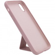 Чохол Silicone Case Hand Holder для Apple iPhone X / XS (Рожевий / Pink Sand)