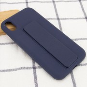 Чохол Silicone Case Hand Holder для Apple iPhone X / XS (Темно-синій / Midnight blue)