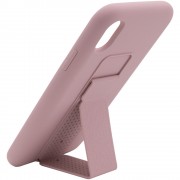 Чохол Silicone Case Hand Holder для Apple iPhone XR (Рожевий / Pink Sand)