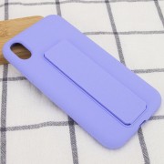 Чохол Silicone Case Hand Holder для Apple iPhone XR (Бузовий / Dasheen)